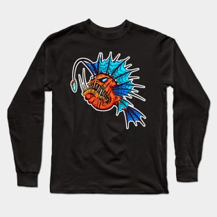 Angry Anglerfish Deep Sea Horror! Long Sleeve T-Shirt